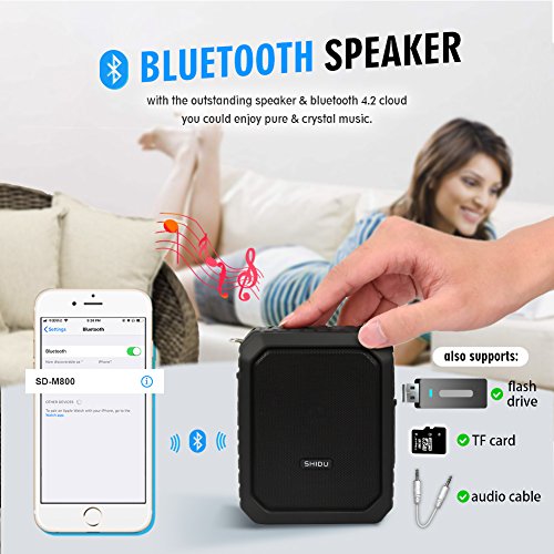 SHIDU Bluetooth Voice Amplifier, Personal Voice Amplifier