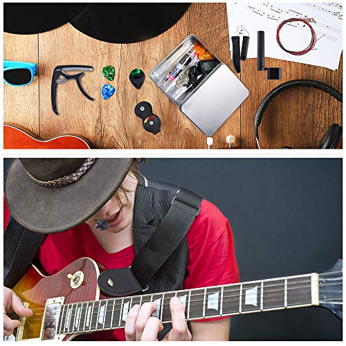 Auihiay, 57 Pieces Guitar Strings, Accessories Kit