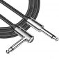 Professional 6M/19.68ft Right-Angled Guitar Lead Cable - Unleash Your Sound