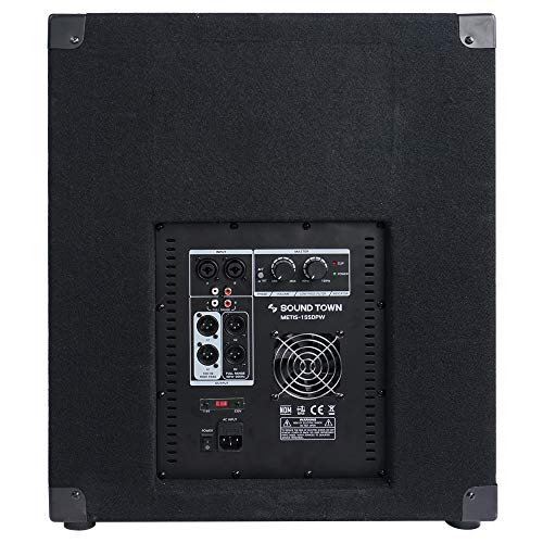 Sound Town METIS Series, 1800 Watts, 15” Powered Subwoofer