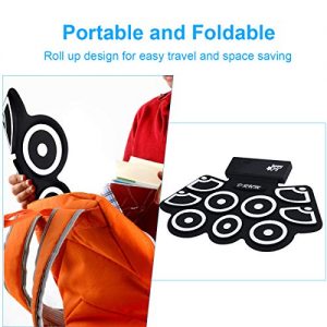 BABY JOY Electronic Roll Up Drum Kit w/ 9 Electric Drum Pads - Image 7