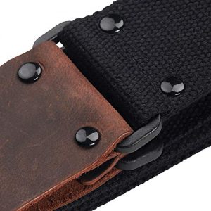 M33 Cotton Black Guitar Strap set for Acoustic - Image 6
