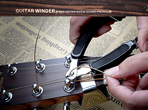 Pro Guitar String Winder Cutter 3 In 1 Bridge