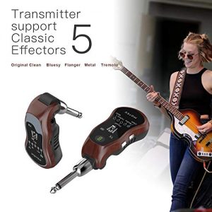 Wireless Guitar System, UHF Rechargeable Digital Guitar - Image 5