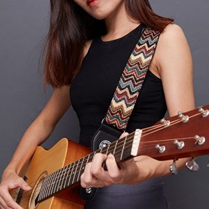 Amumu Chevron Guitar Strap Multi-Color for Acoustic Guitar - Image 6