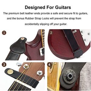 Guitar Strap 100% Soft Cotton with Neck Strap Button - Image 2