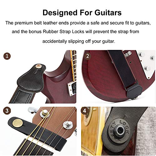 Guitar Strap 100% Soft Cotton with Neck Strap Button REVIEW Guitar and ...