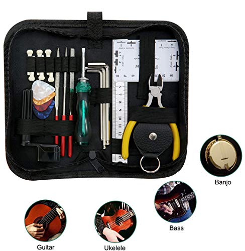 Guitar Repairing Tool Kit 26Pcs with Carry Bag for Guitar