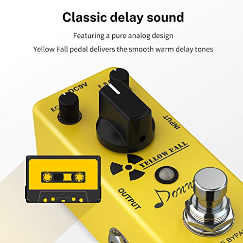 Donner Yellow Fall Vintage, Pure Analog Delay Guitar Effect