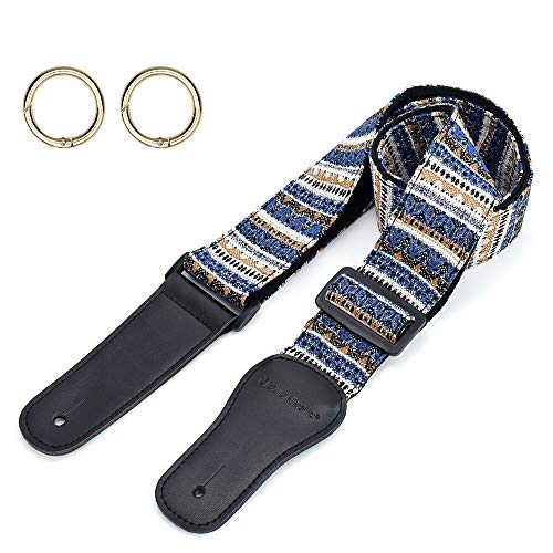 Banjo Playing Experience with our Blue and White Striped Jacquard Woven Banjo Strap