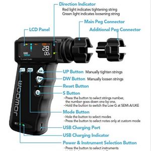 JOWOOM T2 Smart Automatic Guitar and Ukulele Tuner - Image 7