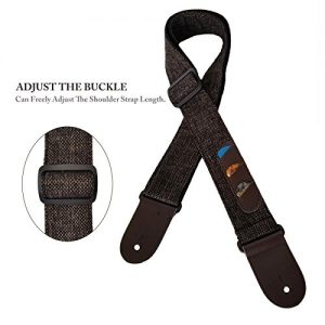 iDelta Guitar Strap Vintage Woven Style Adjustable - Image 2