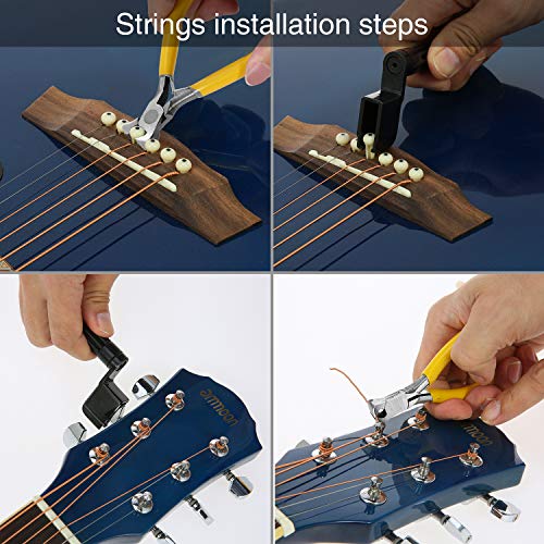 ammoon Guitar Repairing Tool Kit Includes String Organizer