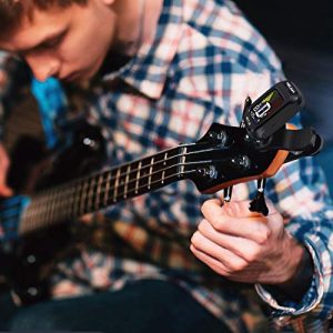 Precision Tuning Anywhere! Clip-On Tuner for Guitar, Bass, Ukulele, Violin, and Viola with Rotational LCD Display - Image 6