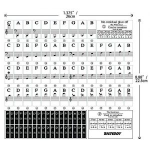 BIGTEDDY - Piano Stickers for 37/49/54/61/88 Key Keyboards - Image 4