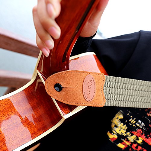 Guitar Strap with Suede Leather Ends for Electric Guitar