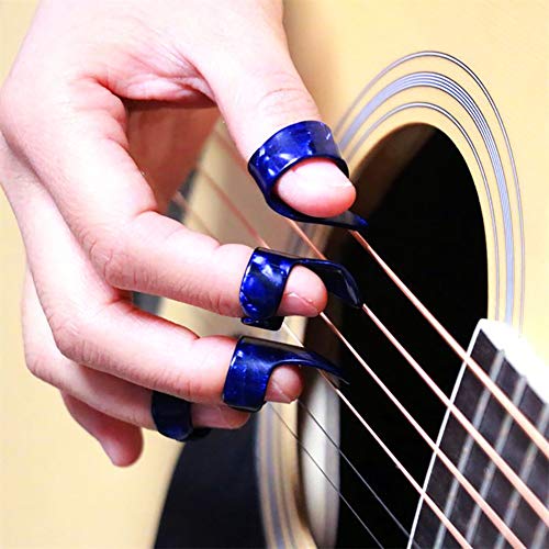 URlighting 8 Pcs Guitar Finger Picks Thumb Picks