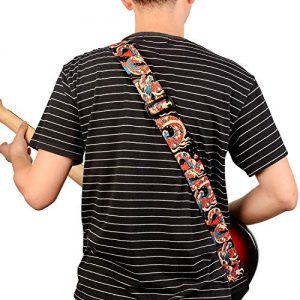 Guitar Strap, Unique"Azure Dragon" Shoulder Strap Includes - Image 7