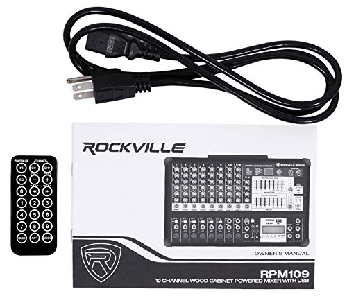 Rockville 12 Channel 4800w Powered Mixer