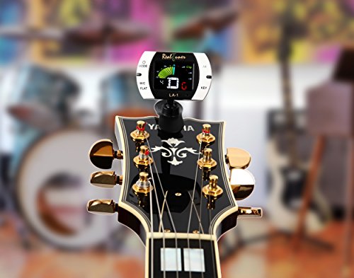 Real Tuner - Chromatic Clip-on Tuner for Guitar, Bass, Violin, Ukulele