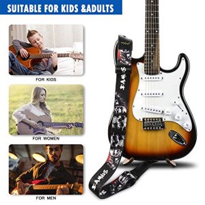 Dulphee Guitar Strap Skull Design Cool Polyester Shoulder Strap for Bass - Image 8