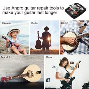 Anpro Guitar Repairing Tool Kit, 26Pcs with Carry Bag - Image 5