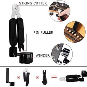 Acoustic Guitar Bridge Pins Saddles Nut Bridge And 3 In 1 Pin Puller Tools - Image 2