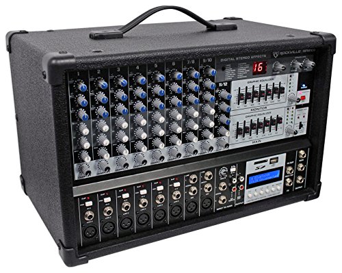 Rockville 12 Channel 4800w Powered Mixer