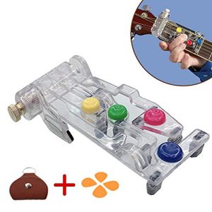 Guitar Chord Learning System Practice Aid Tool,Classical Guitar Tuners Tools Pain-Proof Finger Guitar Aid for Beginners Trainer