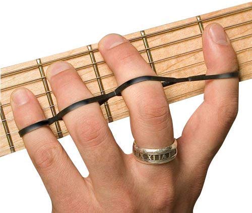 Riff BANDZ – Resistance Training Bands For Guitar Bass Piano Finger Speed System - Premium Set of 3 Hand Strengthener Accessories