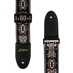 Dulphee Guitar Strap Vintage Printed, Adjustable Polyester Shoulder Strap - Image 6