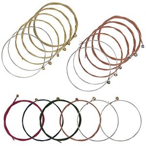 3 Sets Acoustic Guitar Strings Winder Kit with Pin Puller, Plastic Bridge Pins & Picks – DIY Guitar String - Image 4