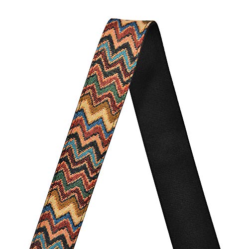 Amumu Chevron Guitar Strap Multi-Color for Acoustic Guitar