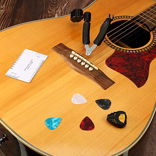 9 Pieces Guitar Accessories Kit Including 3 in 1 String Winder