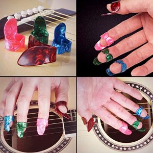 URlighting 8 Pcs Guitar Finger Picks Thumb Picks - Image 3