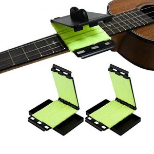 LUTER 2Pcs/Pack Guitar Fretboard String Cleaner Scrubber Cleaning Cloth Maintenance Care Kit for Guitar Bass Mandolin Ukulele 11x6.6cm/4.33x2.60"