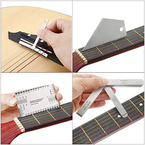 Precision Guitar Setup Tools Kit - Achieve Optimal Sound with 17-Piece Luthier Set