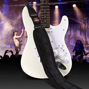 Bass Strap Padded Guitar Strap with Leather Ends - Image 6