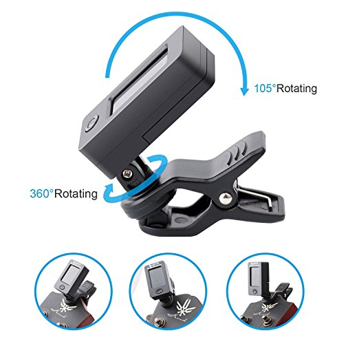 BROTOU Guitar Tuner, Clip-On Tuner Digital Electronic