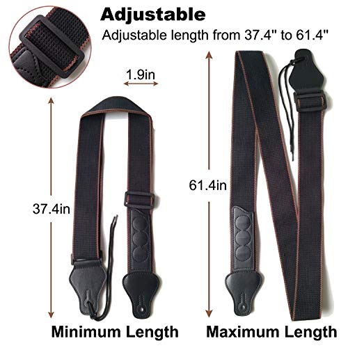 Guitar Strap 100% Soft Cotton with Neck Strap Button