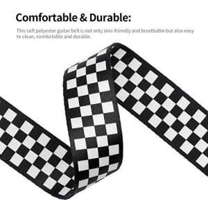 BestSounds Checkered Guitar Strap and Genuine Leather - Image 6
