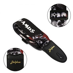 Dulphee Guitar Strap Skull Design Cool Polyester Shoulder Strap for Bass - Image 6