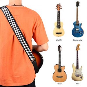 YoungRich Guitar Strap Genuine Leather Ends Jacquard - Image 6