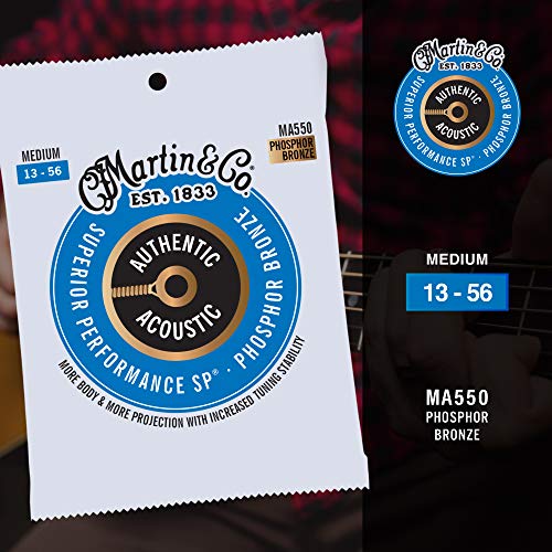 Martin Guitar Authentic Acoustic Medium Guitar Strings