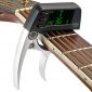 Guitar Tuner Capo, 2 in 1 Electric Guitar Capo Tuner with LCD Screen, Professional Capo Tuner Suitable for Acoustic or Folk Guitar, Banjo, Ukulele, Classical Guitar