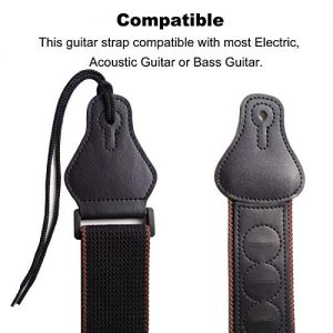 Guitar Strap 100% Soft Cotton with Neck Strap Button - Image 5