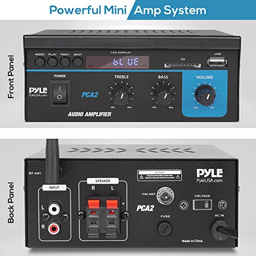 Home Audio Power Amplifier System, Mini Dual Channel