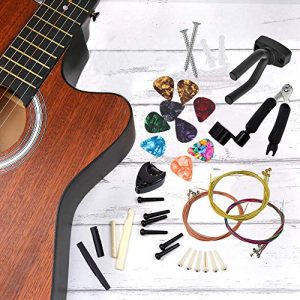 50 PCS Guitar Accessory Kit, Bosunny Acoustic Guitar Parts - Image 7