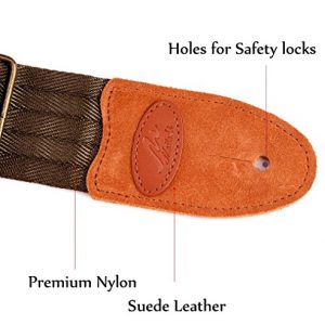 Guitar Strap with Suede Leather Ends for Electric Guitar - Image 3
