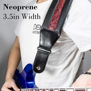 Guitar Strap Neoprene Soft 3.5in for Bass Acoustic Electric Guitar - Image 5